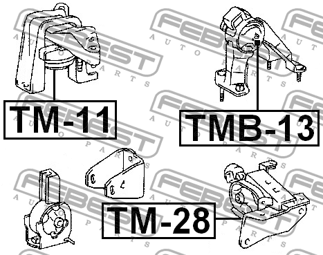 Подушка двигателя TMB-13 FEBEST