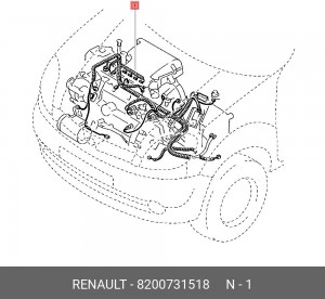 Жгут проводов 8200731518 RENAULT