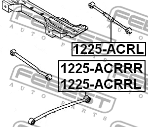 Рычаг подвески 1225-ACRL FEBEST