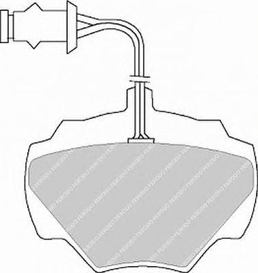 Комплект тормозных колодок, диско FSL471 FERODO