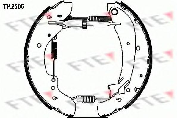 Комплект тормозных колодок TK2506 FTE
