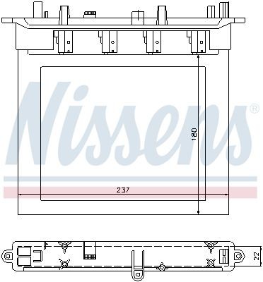 Теплообменник, отопление салона 72033 NISSENS