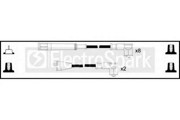 Ккомплект проводов зажигания OEK167 STANDARD