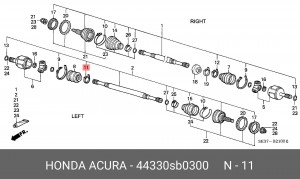 Деталь 44330SB0300 HONDA