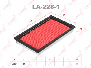 Фильтр воздушный LA-228-1 LYNXAUTO