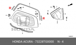 Деталь 73228TG0000 HONDA