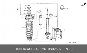 Амортизатор 52610SB2602 HONDA