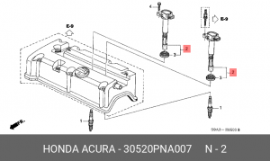 Катушка зажигания 30520PNA007 HONDA