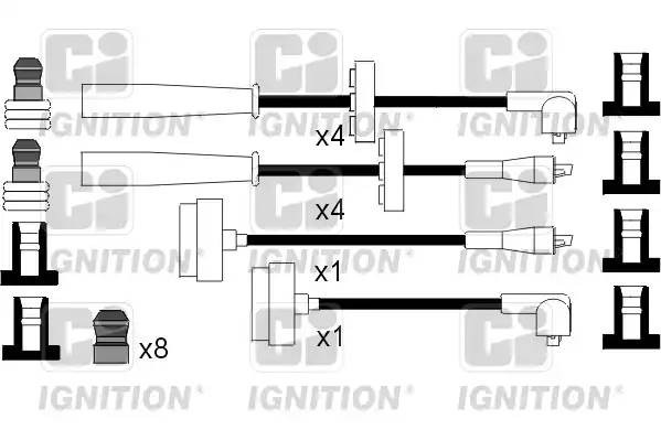 Ккомплект проводов зажигания XC527 QUINTON HAZELL