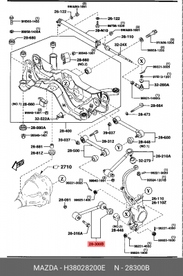 Деталь H38028200E MAZDA