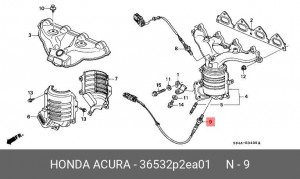 Лямбда-зонд 36532P2EA01 HONDA