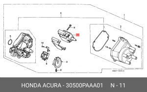 Катушка зажигания 30500PAAA01 HONDA