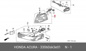 Габаритные огни 33060SK3E01 HONDA