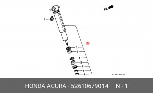 Амортизатор подвески 52610679014 HONDA
