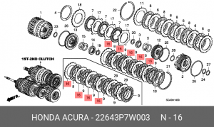 Деталь 22643P7W003 HONDA