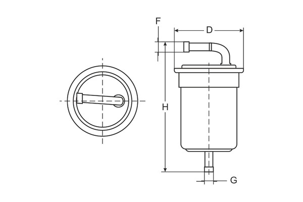 Фильтр топливный ST713 SCT