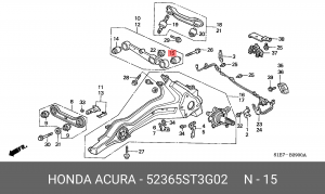Сайлентблок 52365ST3G02 HONDA