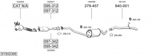 Выпускной трубопровод 786129 BOSAL