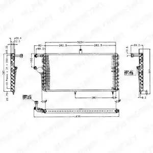 Конденсатор, кондиционер TSP0225174 DELPHI