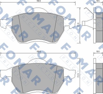 Колодки тормозные дисковые 51647981 ROULUNDS BRAKING