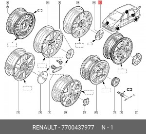 Деталь 7700437977 RENAULT