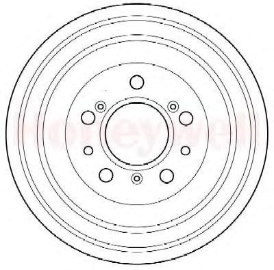 Тормозной барабан 329008B BENDIX JURID