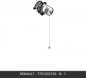 Двигатель стеклоочистителя 7701032193 RENAULT