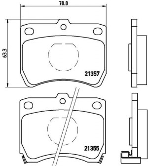 Комплект тормозных колодок, диско P 49 013 BREMBO