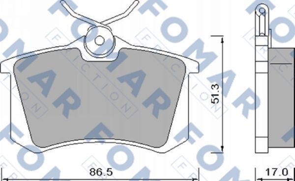 Колодки тормозные дисковые 51448181 ROULUNDS BRAKING