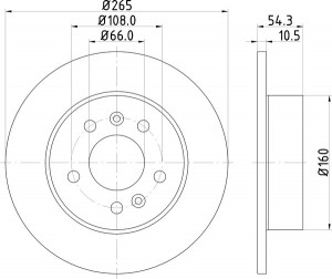 Тормозной диск MDC1396 MINTEX