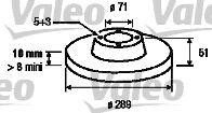 Тормозной диск 186785 VALEO PHC