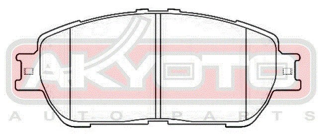 Колодки тормозные дисковые AKD-08030 AKYOTO