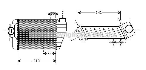Интеркулер VW4158 AVA