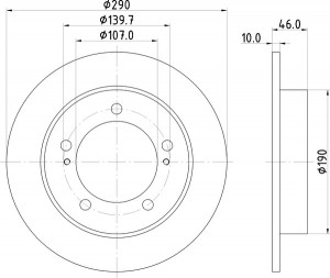 Тормозной диск MDC419 MINTEX