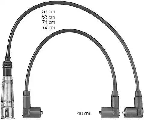 Ккомплект проводов зажигания ZEF520 BERU