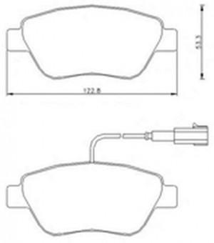 Комплект тормозных колодок, диско 573164B BENDIX JURID