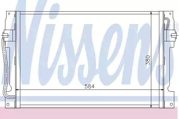 Конденсатор, кондиционер 94182 NISSENS