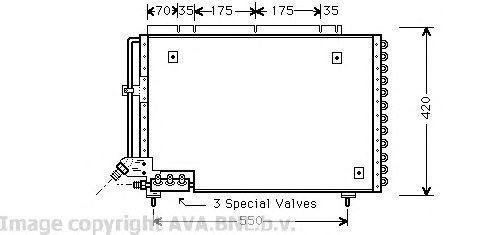 Радиатор кондиционера VO5082 AVA