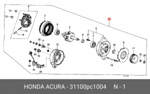 Генератор 31100PC1004 HONDA