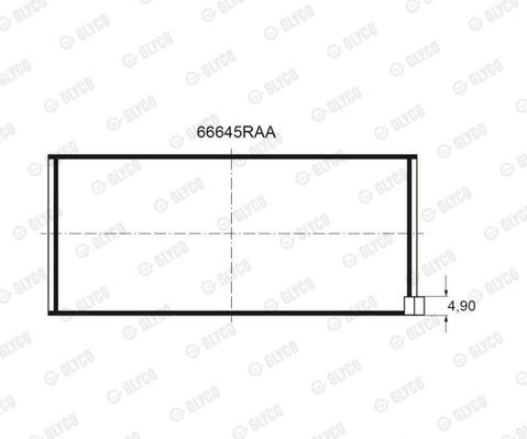 Подшипник 66645RAA GLYCO