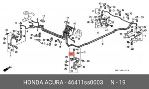 Тормозной шланг 46411SS0003 HONDA