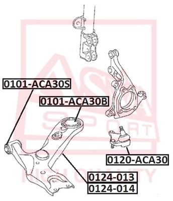 Опора шаровая подвески 0120-ACA30 ASVA