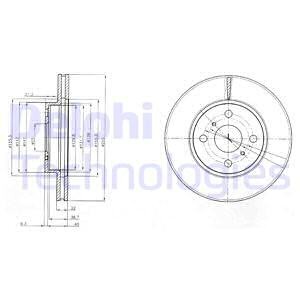 Тормозной диск BG4053 DELPHI