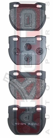 Колодки тормозные дисковые AKD-0276 AKYOTO