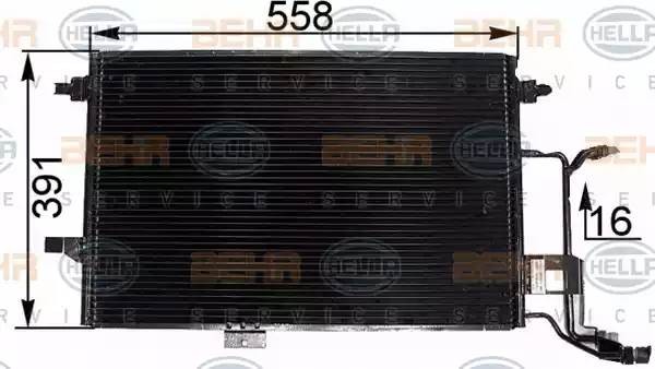 Конденсатор, кондиционер 8FC 351 300-381 HELLA