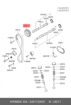 Деталь 2421122021 HYUNDAI KIA