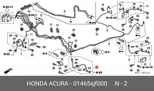 Тормозной шланг 01465SJF000 HONDA