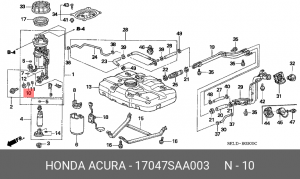 Деталь 17047SAA003 HONDA