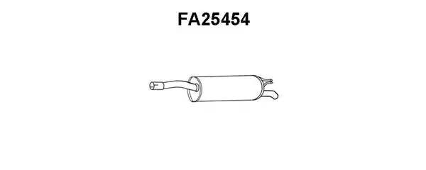 Глушитель выхлопных газов конечный FA25454 VENEPORTE