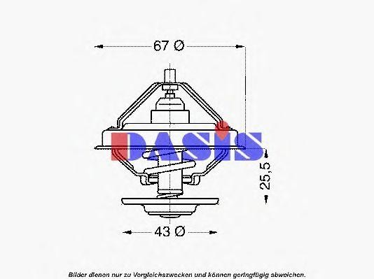 Термостат, охлаждающая жидкость 751872N AKS DASIS